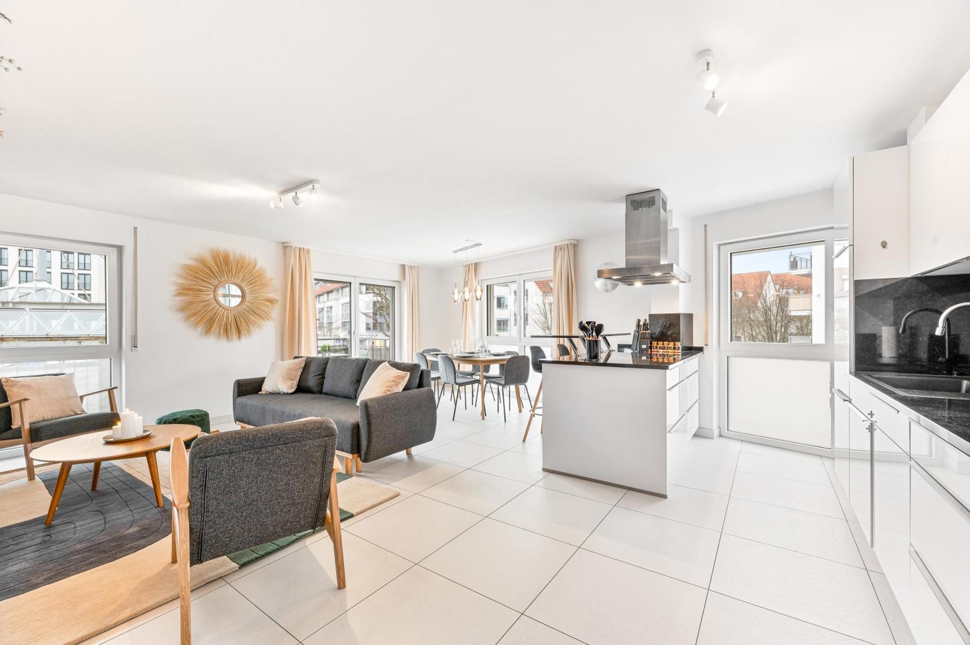 Design-Apartment - Kueche - Parken - Zentral Лайнфельден-Эхтердинген Экстерьер фото
